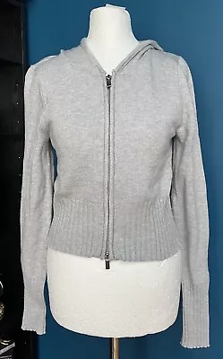 Buy EX Cotton On Hoodie Everfine Cardigan Cardi Fitted Zipped Jumper Grey M *Flaw • 13.99£