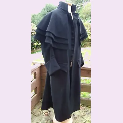 Buy Regency Garrick Overcoat/ Coach Mans Coat/ Triple Caped Overcoat , Triple Cape • 120£