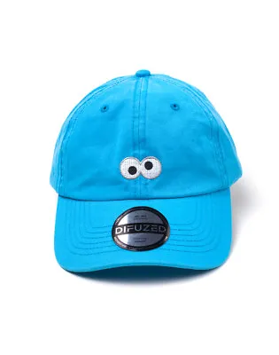 Buy Sesame Street Cookie Monster Eyes Blue Strapback Baseball Cap 'dad Hat'  • 18.99£