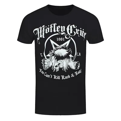 Buy Motley Crue T-Shirt You Can't Kill Rock & Roll Band Official Black New • 15.95£