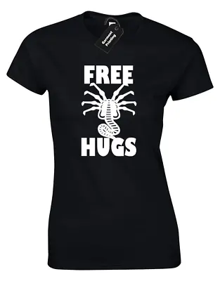 Buy Free Alien Hugs Ladies T Shirt Tee Ripley Weyland Yutani Nostromo Aliens Womens • 7.99£