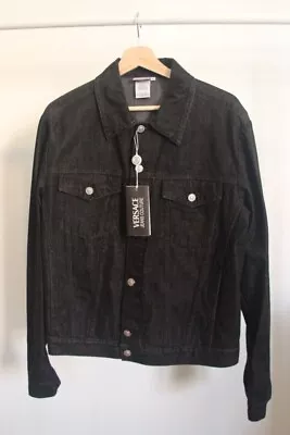 Buy Versace Denim Jacket Black Men's Large • 122£
