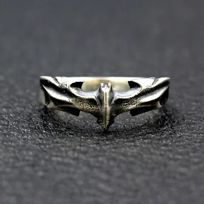Buy Real Solid 925 Sterling Silver Rings Animals Bat Batman Punk Jewelry Size 7-11 • 47.22£