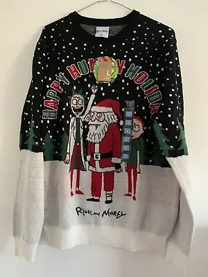 Buy Primark Rick And Morty Christmas Jumper Size L BNWT • 24.99£