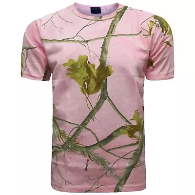 Buy Ladies Jungle Tree Print T-shirt Women's  Camouflage Top • 8.45£