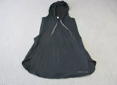 Buy Under Armour Shirt Womens Medium Black Sleeveless Hoodie Lightweight Ladies • 23.98£
