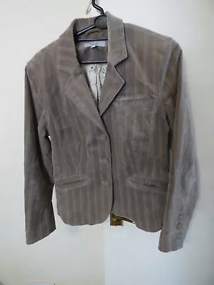 Buy Ladies Brown Cord Corduroy Blazer Jacket Next Size 14 • 5.99£