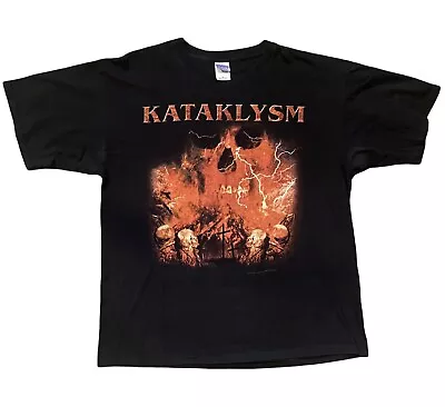 Buy Vintage Kataklysm 2003 North American Tour Short Sleeve Black Tshirt Size XL • 25.60£
