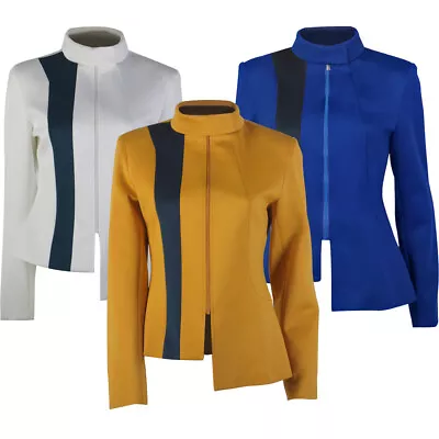 Buy For ST Discovery 4 Starfleet Uniforms Yellow Blue White Female Jacket Costumes • 28.80£