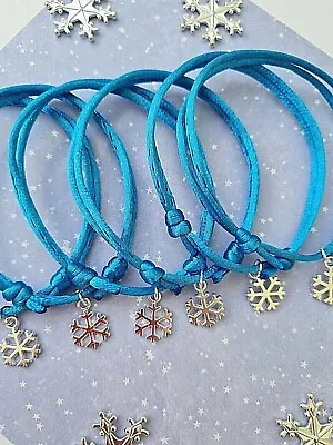 Buy Snowflake Party Bag Fillers Friendship+wish Bracelets Disney Frozen Party Gift • 2.99£