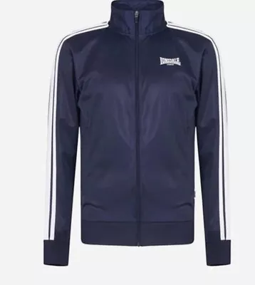 Buy Lonsdale Men’s Navy Blue Tracksuit Jacket Size Medium (REFR2) • 14.99£