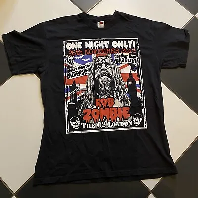 Buy Rob Zombie UK Tour The O2 London 2012 Official Tshirt Band Medium Rare • 17.99£