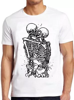 Buy Skeleton Kissing Love Never Dies Skull Bones Till Death Romantic T Shirt M730 • 6.35£