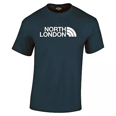 Buy North London T Shirt Tottenham Navy White Text Football Fan Gift Present NFCC • 10.97£