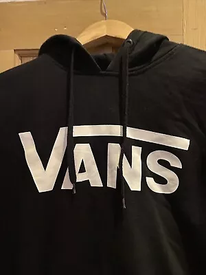 Buy Vans Unisex Black Hoodie Size Small - Small Hole Under One Arm • 7£
