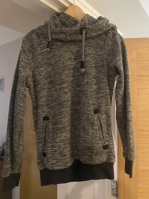 Buy Sublevel Grey Fleece Jumper Hoodie Size S Winter Clothes • 3.49£