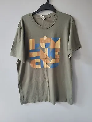 Buy The Lumineers T-shirt 2019 Size L Khaki Green Double Sided Print • 20£