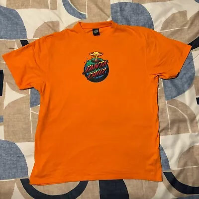 Buy Santa Cruz Doom Dot Print Orange Large T-Shirt • 29.95£
