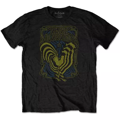 Buy Alice IN Chains Psychedelic Rooster Official Merch T-shirt M/L/XL New • 20.83£