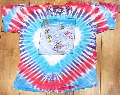 Buy Vintage Grateful Dead T-Shirt 1990 Single Stitch Snowboarding Bears, NFA Inc. • 80£