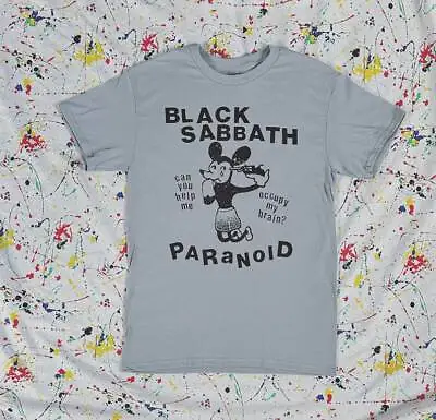 Buy Paranoid Shirt, Black Sabbath, Can You Hepl Me, Occupy My Brain • 39.81£