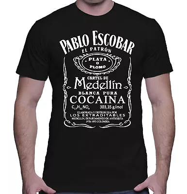 Buy Pablo Escobar T-Shirt Plata O Plomo Colombia Cocaine Narcos Shirt • 26.45£