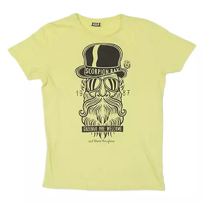 Buy SCORPION BAY 1987 Greengo Are Welcome Mens T-Shirt Yellow L • 7.99£