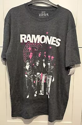 Buy Ramones 1234 Mens Grey T Shirt Size Large • 15£