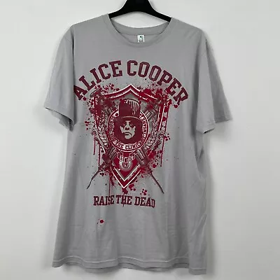 Buy 2012 Alice Cooper Raise The Dead Rare Band Tour T-Shirt L 0458 • 5£