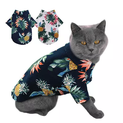 Buy Summer T-shirt For Dogs Cats Soft Breathable Mesh Puppy Cat Jacket Dog Coat S-XL • 7.19£