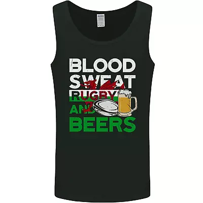 Buy Blood Sweat Rugby And Beers Wales Funny Mens Vest Tank Top • 10.99£