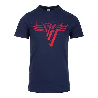 Buy Official Van Halen Classic Red Logo T-Shirt (Navy) • 19.99£