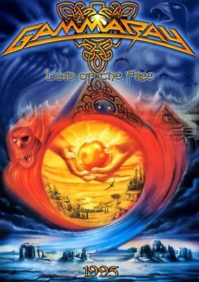 Buy 1995 Gamma Ray Land Of The Free POSTER / KEYCHAIN / MAGNET / PATCH / STICKER • 8.12£