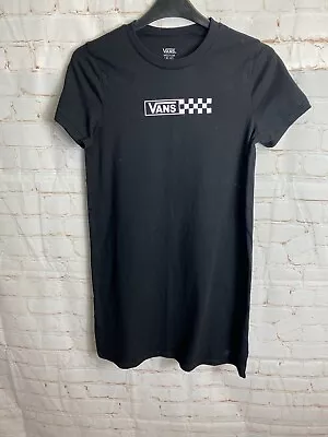 Buy Women’s Vans Black Long Tshirt Dress Size Medium 10-12 • 12.99£