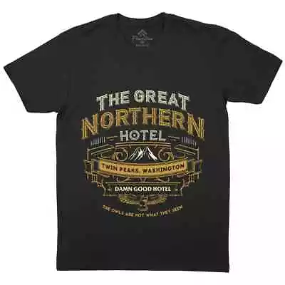Buy Great Northern Hotel Mens T-Shirt Horror One Eyed Jacks Twin Peaks Owl D185 • 10.99£