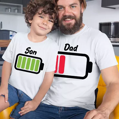 Buy Father Son Matching T Shirts Birthday Gift For Best Dad Daddy Men T-Shirt #FD • 9.99£
