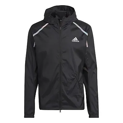 Buy Adidas Mens Marathon Jacket Outerwear Sports Training Fitness Gym Performance • 45£