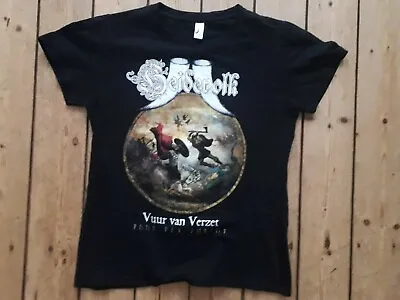 Buy HEIDEVOLK Vuur Van Verzet Girlie T Shirt Black Folk Viking Metal Alestorm LP  • 30£
