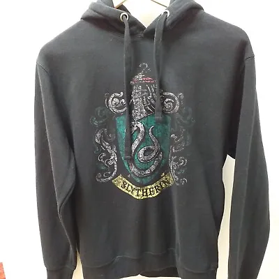Buy Official Harry Potter - Distressed Slytherin Pocketless Hoodie - Size S (H18) • 15£