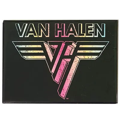 Buy Van Halen Logo Fridge Locker Magnet Official Rock Band Merch • 6.31£