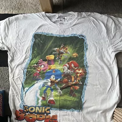 Buy Official Sega Sonic The Hedgehog Sonic Boom T-shirt - Large • 6.99£