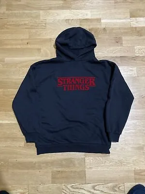 Buy Stranger Things Hoodie - Black - Red Logo - Small - Unisex • 11.99£