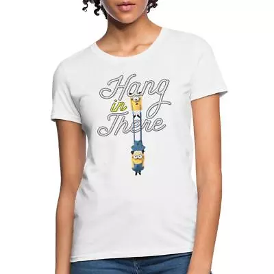 Buy Minions Merch Hang In There Officially Licensed Women's T-Shirt • 19.45£