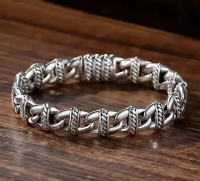 Buy Cool Stainless Steel Bracelet For Men Suitable For Daily Wear Jewelry Gift UK • 14.49£