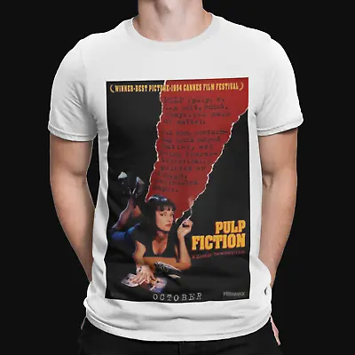 Buy Pulp Fiction Words T-Shirt - Poster Tarantino Retro Action Film Movie Funny Cool • 9.59£