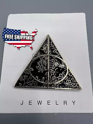 Buy Free Shipping-Harry Potter Hogwarts Pins Badges Deathly Hallow Brooch • 13.03£