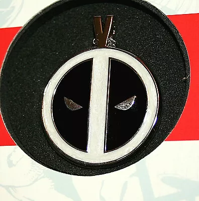 Buy Marvel Comics Deadpool White Logo Pendant Necklace .925 Silver WYP Gwenpool? • 113.39£