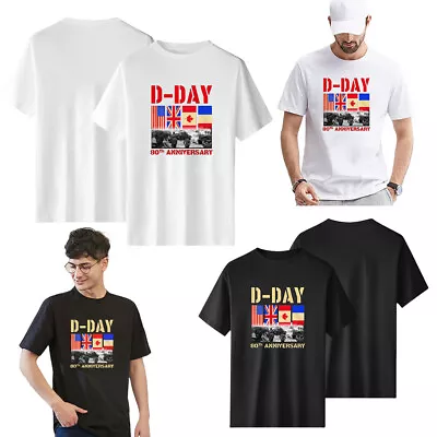 Buy Casual D-Day Tshirt Remembrance Day T Shirt UK Flag Tshirt Veterans T-Shirt Gift • 11.29£