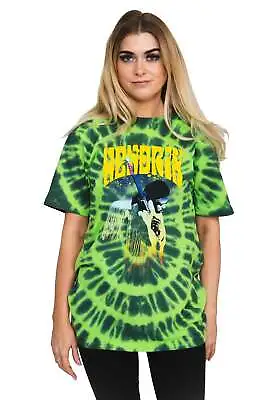 Buy Jimi Hendrix T Shirt Hear The Vibe Logo New Official Tie Dye Green Unisex • 17.95£