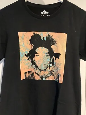 Buy Jean-Michel Basquiat X Andy Warh  SPRZNY Uniqlo T-shirt Black Size Small • 15£